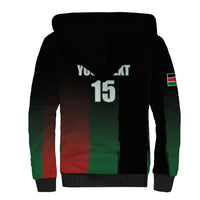 Custom Kenya Cricket Sherpa Hoodie Go Simbas Go - Wonder Print Shop