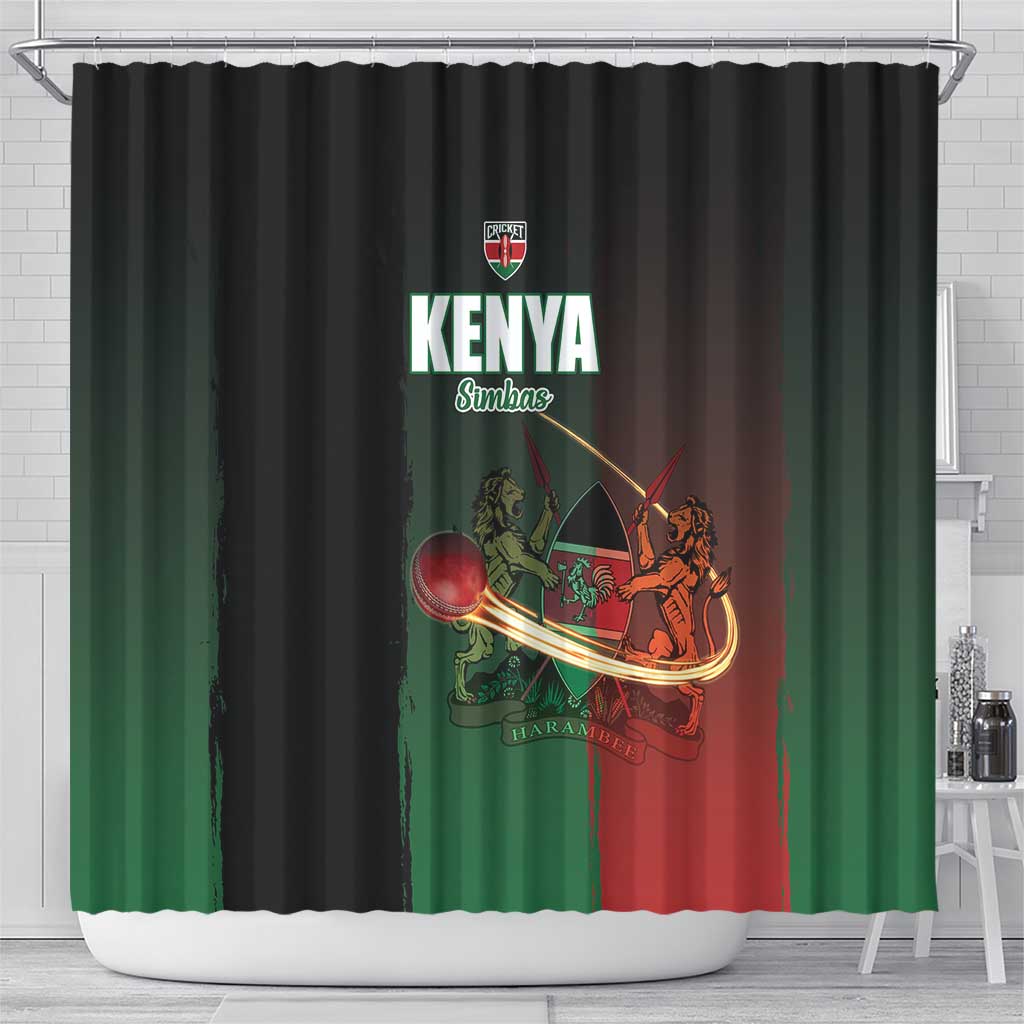 Kenya Cricket Shower Curtain Go Simbas Go - Wonder Print Shop