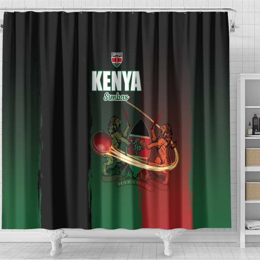 Kenya Cricket Shower Curtain Go Simbas Go - Wonder Print Shop