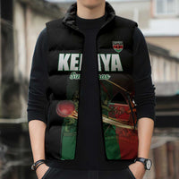 Kenya Cricket Sleeveless Puffer Jacket Go Simbas Go - Wonder Print Shop