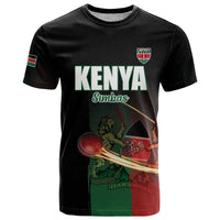 Custom Kenya Cricket T Shirt Go Simbas Go - Wonder Print Shop