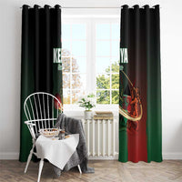 Kenya Cricket Window Curtain Go Simbas Go - Wonder Print Shop