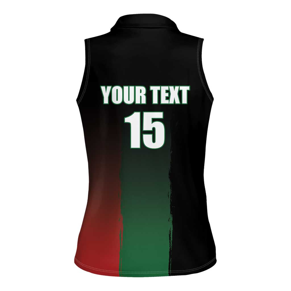 Custom Kenya Cricket Women Sleeveless Polo Shirt Go Simbas Go - Wonder Print Shop