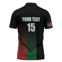 Kenya Cricket Zipper Polo Shirt Go Simbas Go - Wonder Print Shop