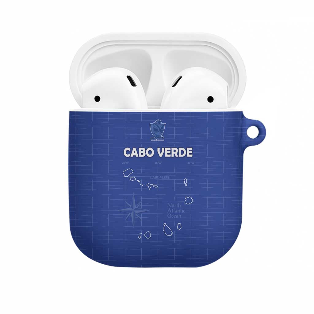Cape Verde Football AirPods Case Come On Tubaroes Azuis - Blue - Wonder Print Shop