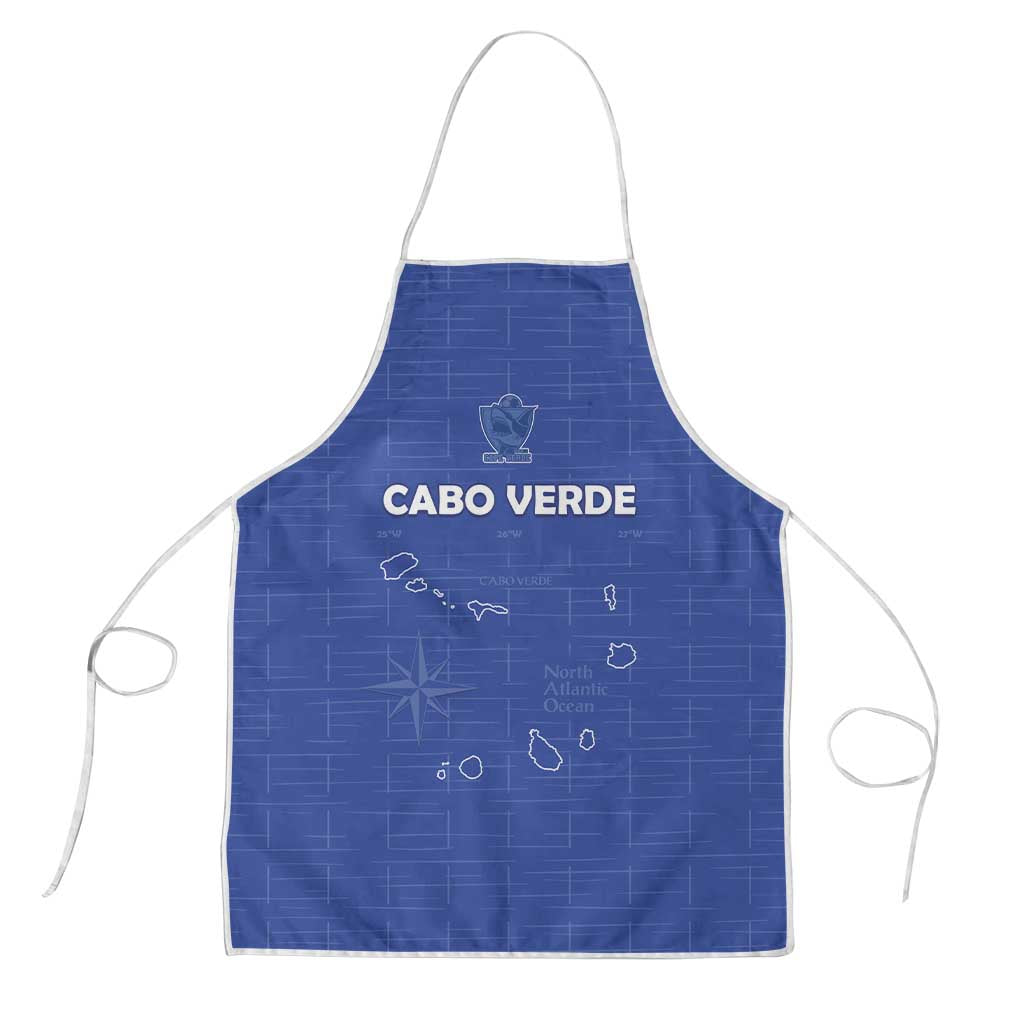 Cape Verde Football Apron Come On Tubaroes Azuis - Blue - Wonder Print Shop