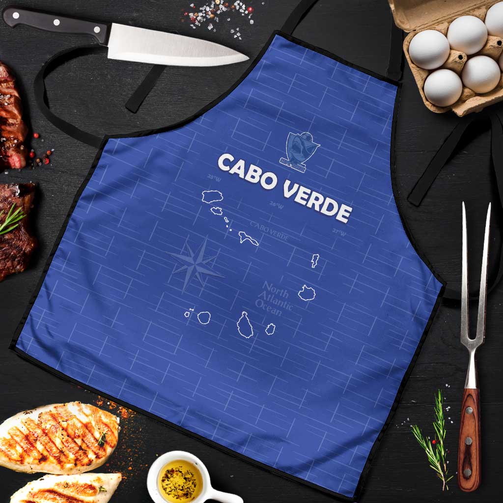 Cape Verde Football Apron Come On Tubaroes Azuis - Blue - Wonder Print Shop