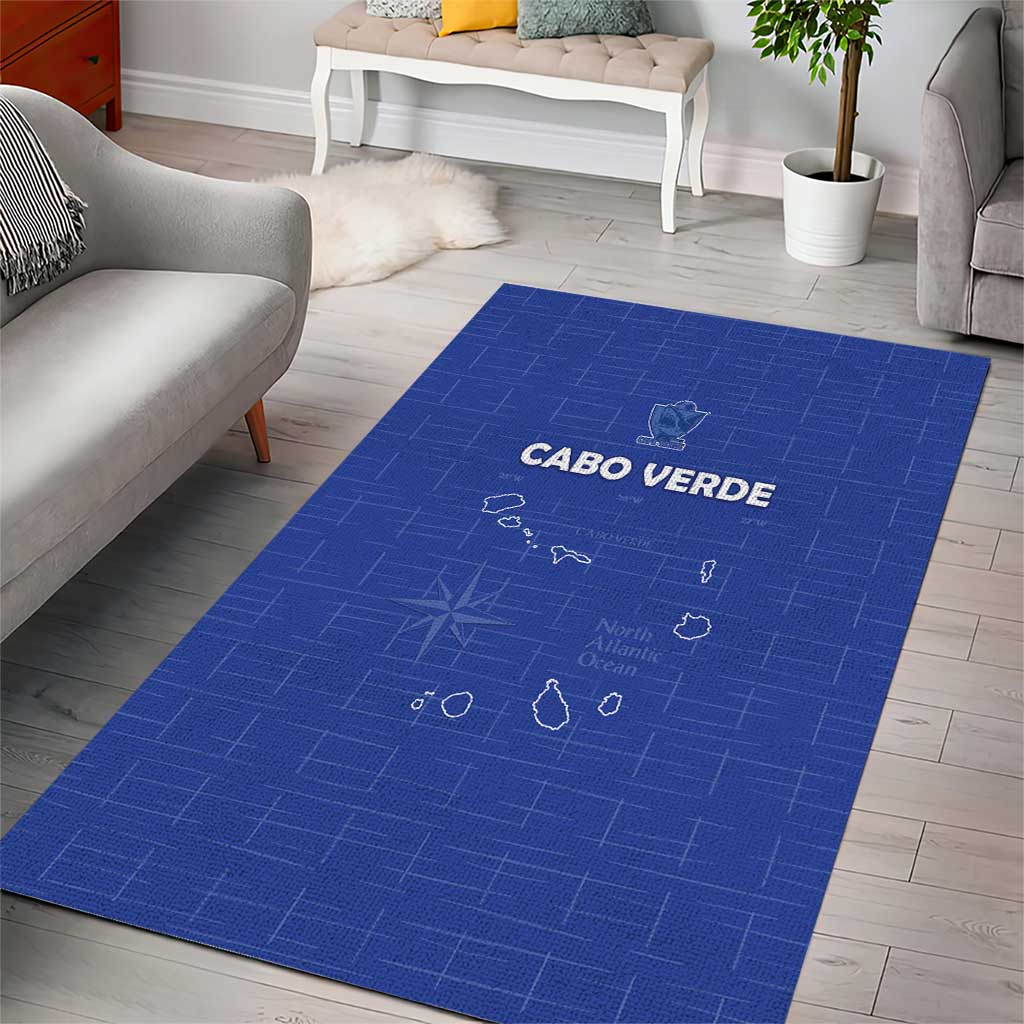 Cape Verde Football Area Rug Come On Tubaroes Azuis - Blue - Wonder Print Shop