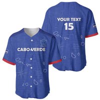 Custom Cape Verde Football Baseball Jersey Come On Tubaroes Azuis - Blue - Wonder Print Shop