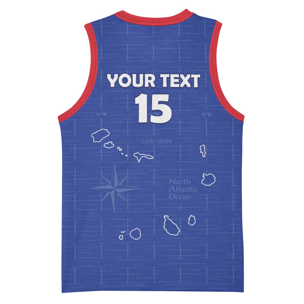 Custom Cape Verde Football Basketball Jersey Come On Tubaroes Azuis - Blue - Wonder Print Shop