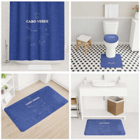 Cape Verde Football Bathroom Set Come On Tubaroes Azuis - Blue - Wonder Print Shop