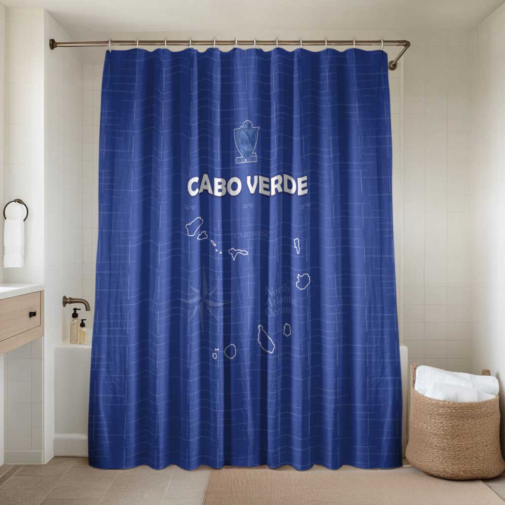 Cape Verde Football Bathroom Set Come On Tubaroes Azuis - Blue - Wonder Print Shop
