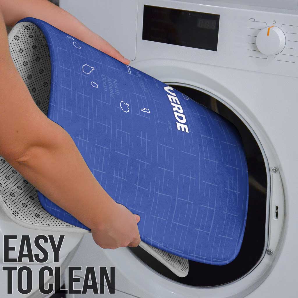 Cape Verde Football Bathroom Set Come On Tubaroes Azuis - Blue - Wonder Print Shop