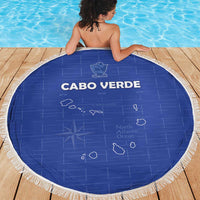 Cape Verde Football Beach Blanket Come On Tubaroes Azuis - Blue - Wonder Print Shop