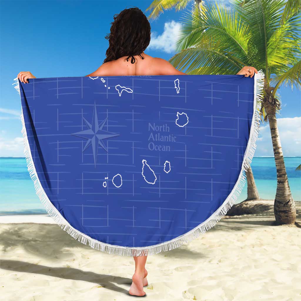 Cape Verde Football Beach Blanket Come On Tubaroes Azuis - Blue - Wonder Print Shop