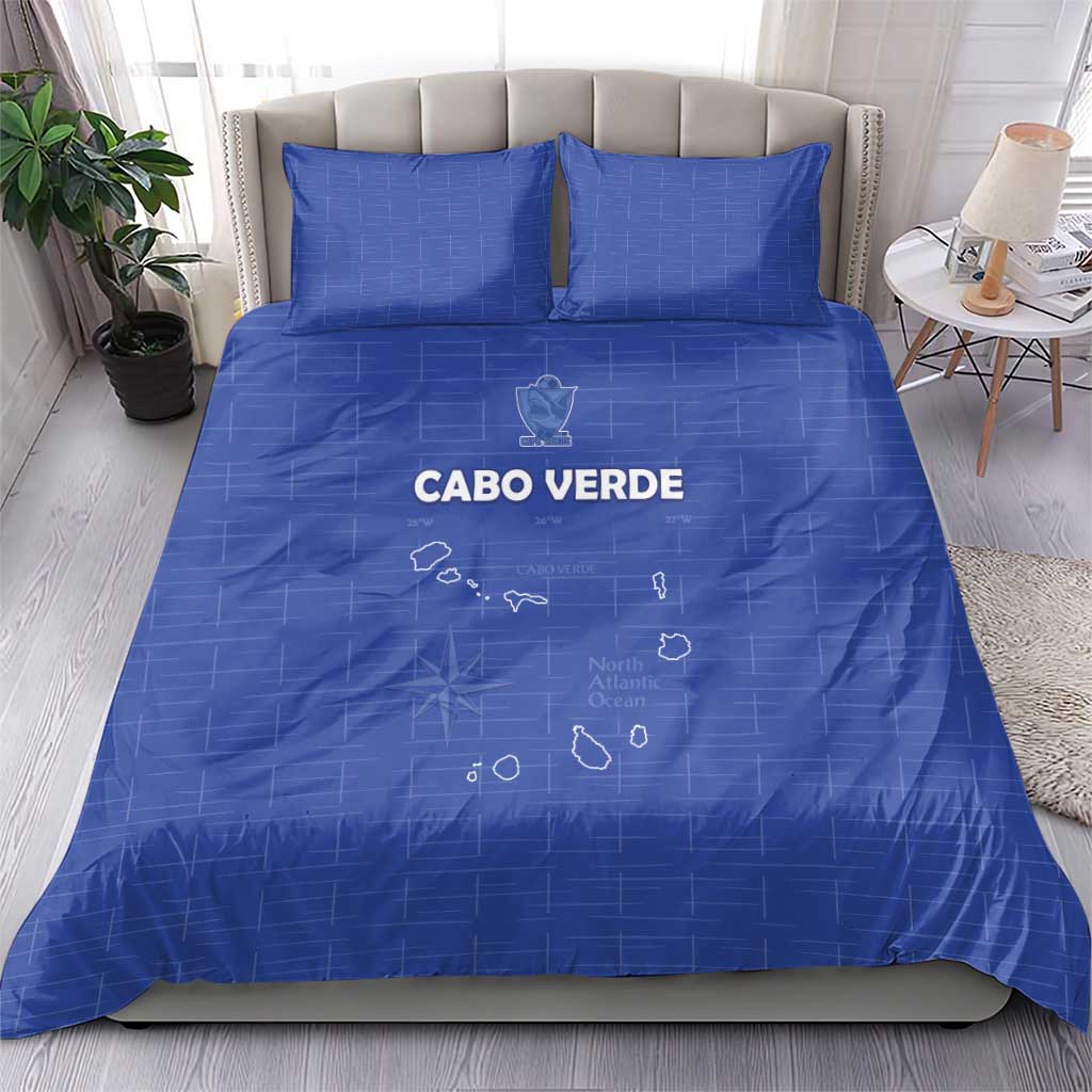 Cape Verde Football Bedding Set Come On Tubaroes Azuis - Blue - Wonder Print Shop