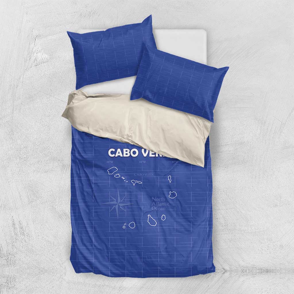 Cape Verde Football Bedding Set Come On Tubaroes Azuis - Blue - Wonder Print Shop