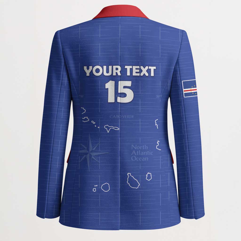 Custom Cape Verde Football Blazer Come On Tubaroes Azuis - Blue - Wonder Print Shop