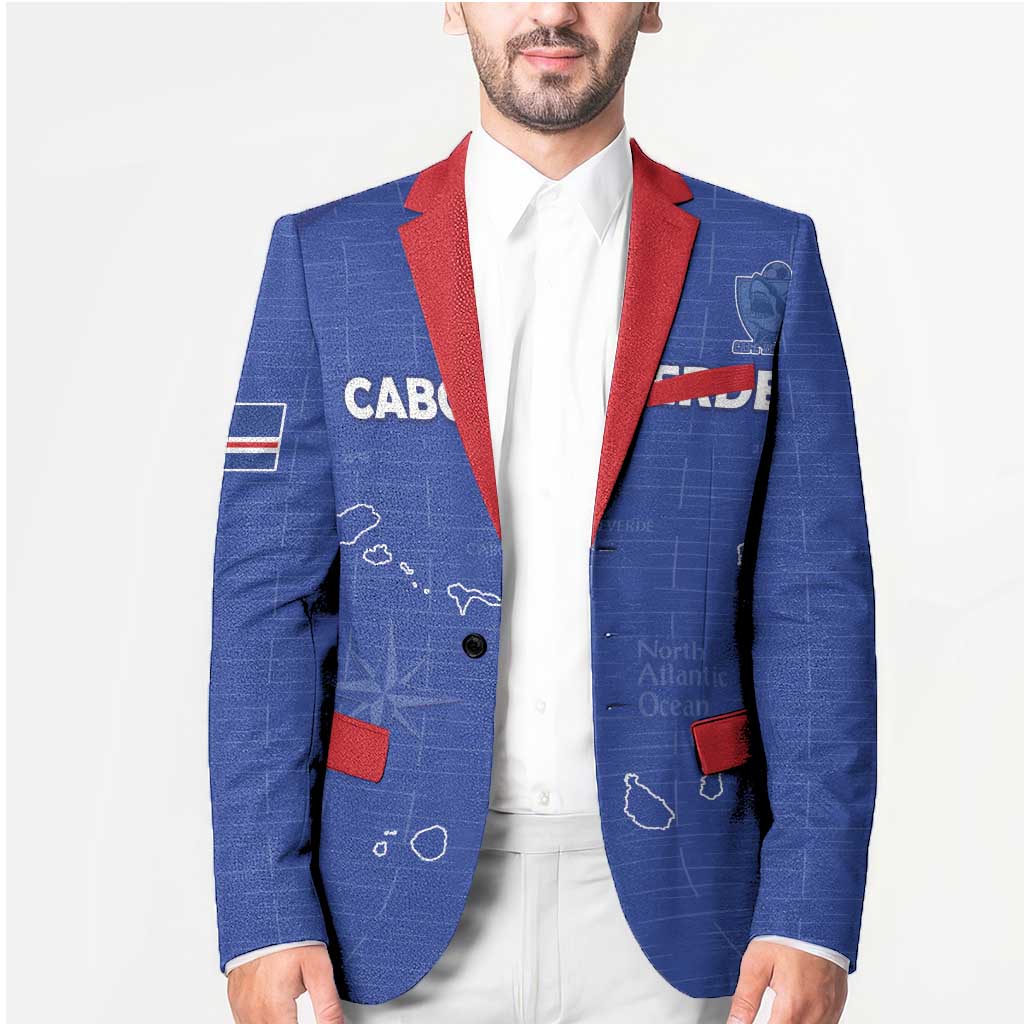 Custom Cape Verde Football Blazer Come On Tubaroes Azuis - Blue - Wonder Print Shop