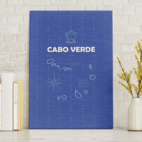 Cape Verde Football Canvas Wall Art Come On Tubaroes Azuis - Blue - Wonder Print Shop