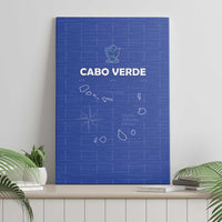 Cape Verde Football Canvas Wall Art Come On Tubaroes Azuis - Blue - Wonder Print Shop