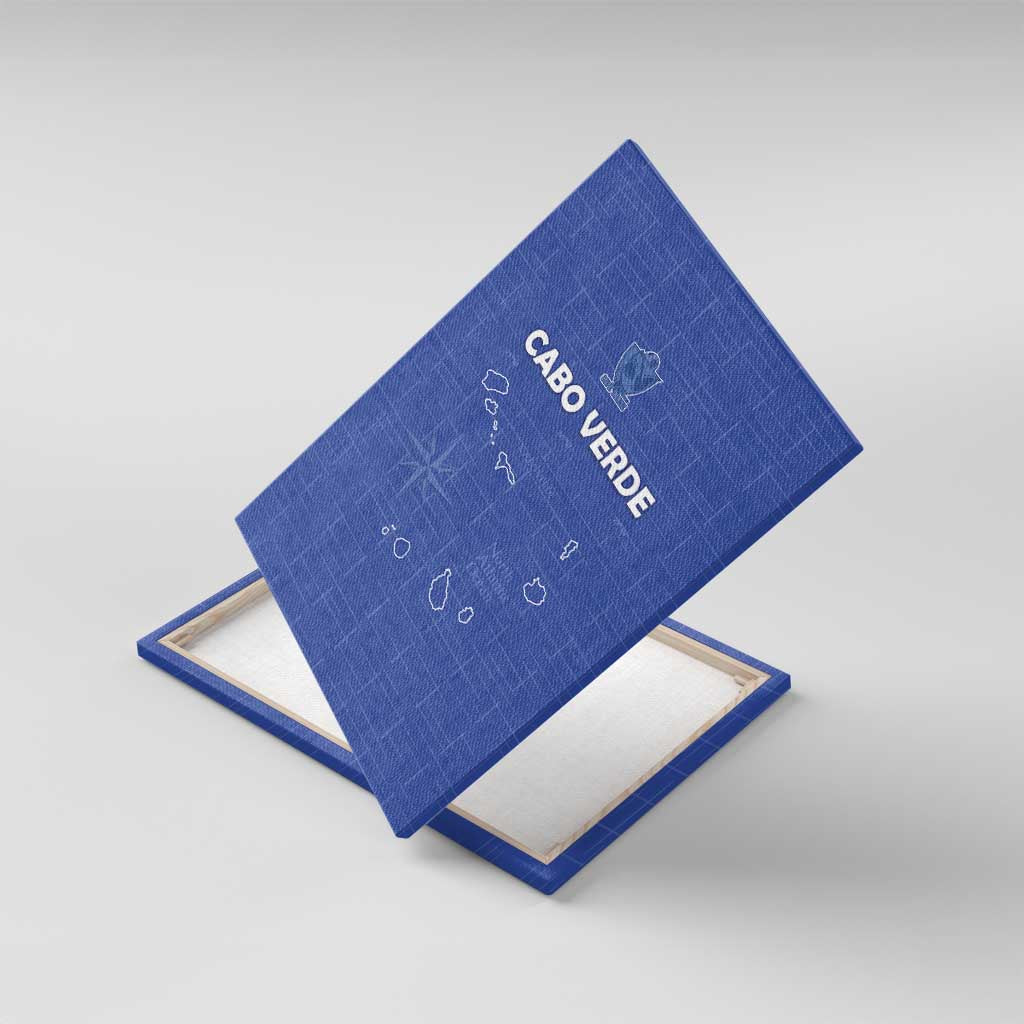 Cape Verde Football Canvas Wall Art Come On Tubaroes Azuis - Blue - Wonder Print Shop