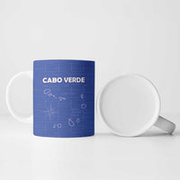 Custom Cape Verde Football Ceramic Mug Come On Tubaroes Azuis - Blue - Wonder Print Shop
