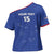 Custom Cape Verde Football Cross Shoulder Shirt Come On Tubaroes Azuis - Blue - Wonder Print Shop