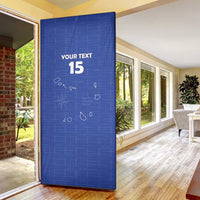 Custom Cape Verde Football Door Cover Come On Tubaroes Azuis - Blue - Wonder Print Shop