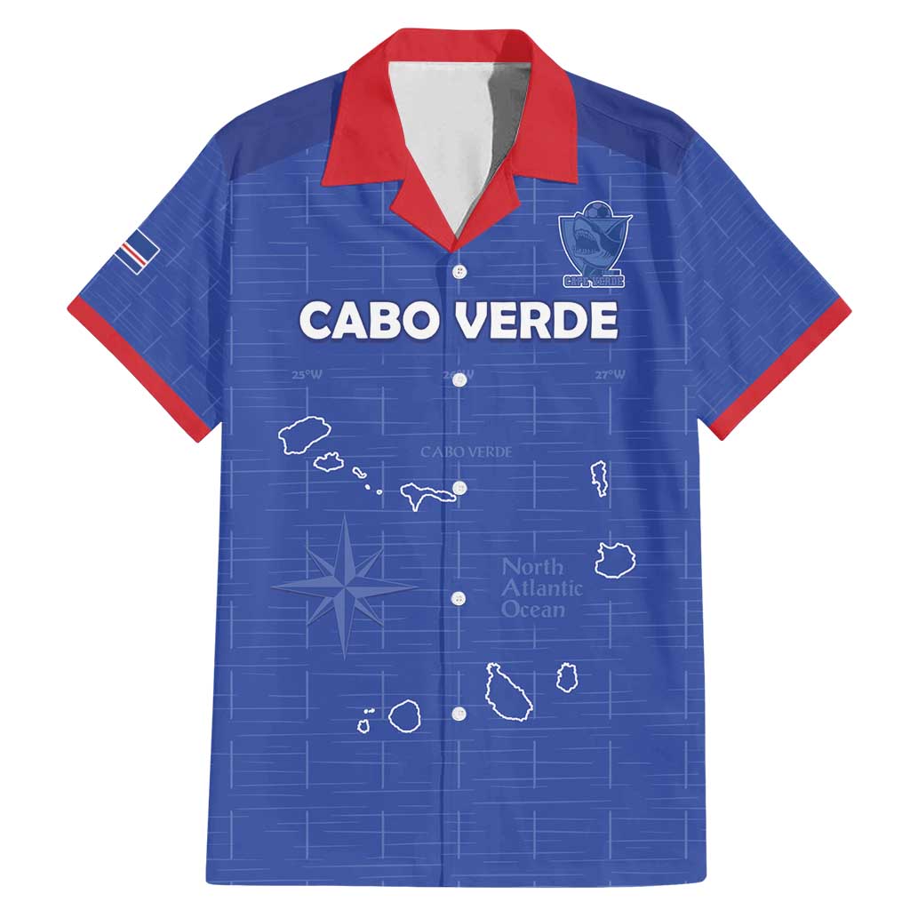 Custom Cape Verde Football Family Matching Mermaid Dress and Hawaiian Shirt Come On Tubaroes Azuis - Blue - Wonder Print Shop