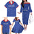 Custom Cape Verde Football Family Matching Off The Shoulder Long Sleeve Dress and Hawaiian Shirt Come On Tubaroes Azuis - Blue - Wonder Print Shop