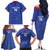 Custom Cape Verde Football Family Matching Off The Shoulder Long Sleeve Dress and Hawaiian Shirt Come On Tubaroes Azuis - Blue - Wonder Print Shop