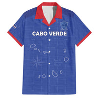 Custom Cape Verde Football Family Matching Off The Shoulder Long Sleeve Dress and Hawaiian Shirt Come On Tubaroes Azuis - Blue - Wonder Print Shop