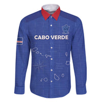 Custom Cape Verde Football Family Matching Off The Shoulder Long Sleeve Dress and Hawaiian Shirt Come On Tubaroes Azuis - Blue - Wonder Print Shop