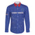 Custom Cape Verde Football Family Matching Off The Shoulder Long Sleeve Dress and Hawaiian Shirt Come On Tubaroes Azuis - Blue - Wonder Print Shop