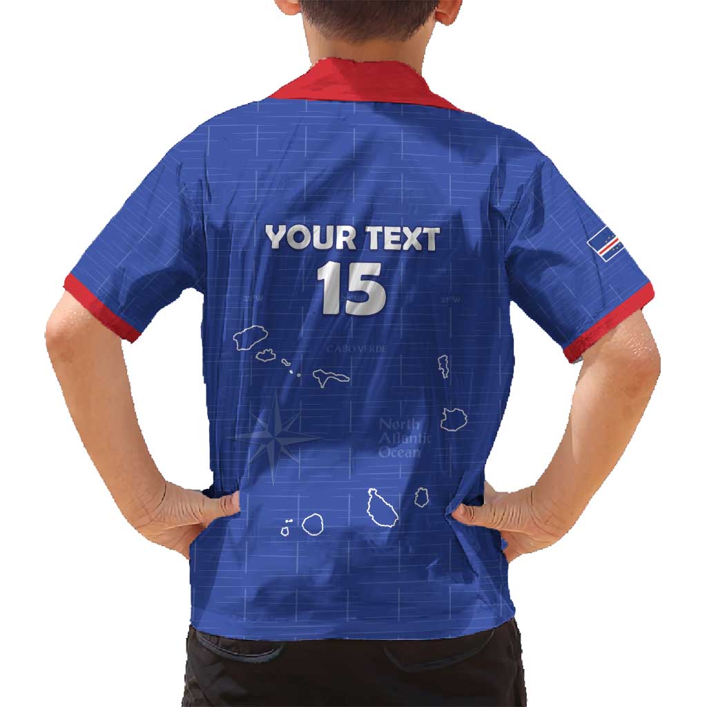 Custom Cape Verde Football Family Matching Off Shoulder Maxi Dress and Hawaiian Shirt Come On Tubaroes Azuis - Blue - Wonder Print Shop