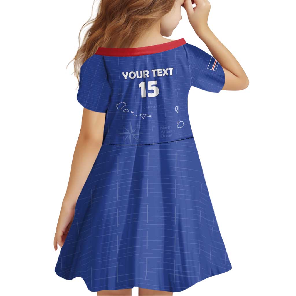 Custom Cape Verde Football Family Matching Off Shoulder Maxi Dress and Hawaiian Shirt Come On Tubaroes Azuis - Blue - Wonder Print Shop