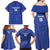 Custom Cape Verde Football Family Matching Off Shoulder Maxi Dress and Hawaiian Shirt Come On Tubaroes Azuis - Blue - Wonder Print Shop