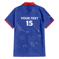 Custom Cape Verde Football Family Matching Off Shoulder Maxi Dress and Hawaiian Shirt Come On Tubaroes Azuis - Blue - Wonder Print Shop