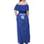Custom Cape Verde Football Family Matching Off Shoulder Maxi Dress and Hawaiian Shirt Come On Tubaroes Azuis - Blue - Wonder Print Shop