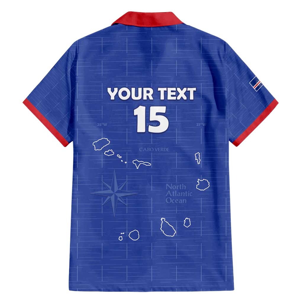 Custom Cape Verde Football Family Matching Off Shoulder Short Dress and Hawaiian Shirt Come On Tubaroes Azuis - Blue - Wonder Print Shop