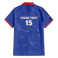 Custom Cape Verde Football Family Matching Short Sleeve Bodycon Dress and Hawaiian Shirt Come On Tubaroes Azuis - Blue - Wonder Print Shop