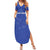 Custom Cape Verde Football Family Matching Summer Maxi Dress and Hawaiian Shirt Come On Tubaroes Azuis - Blue - Wonder Print Shop
