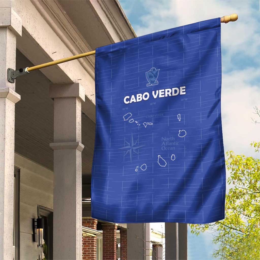 Cape Verde Football Garden Flag Come On Tubaroes Azuis - Blue - Wonder Print Shop