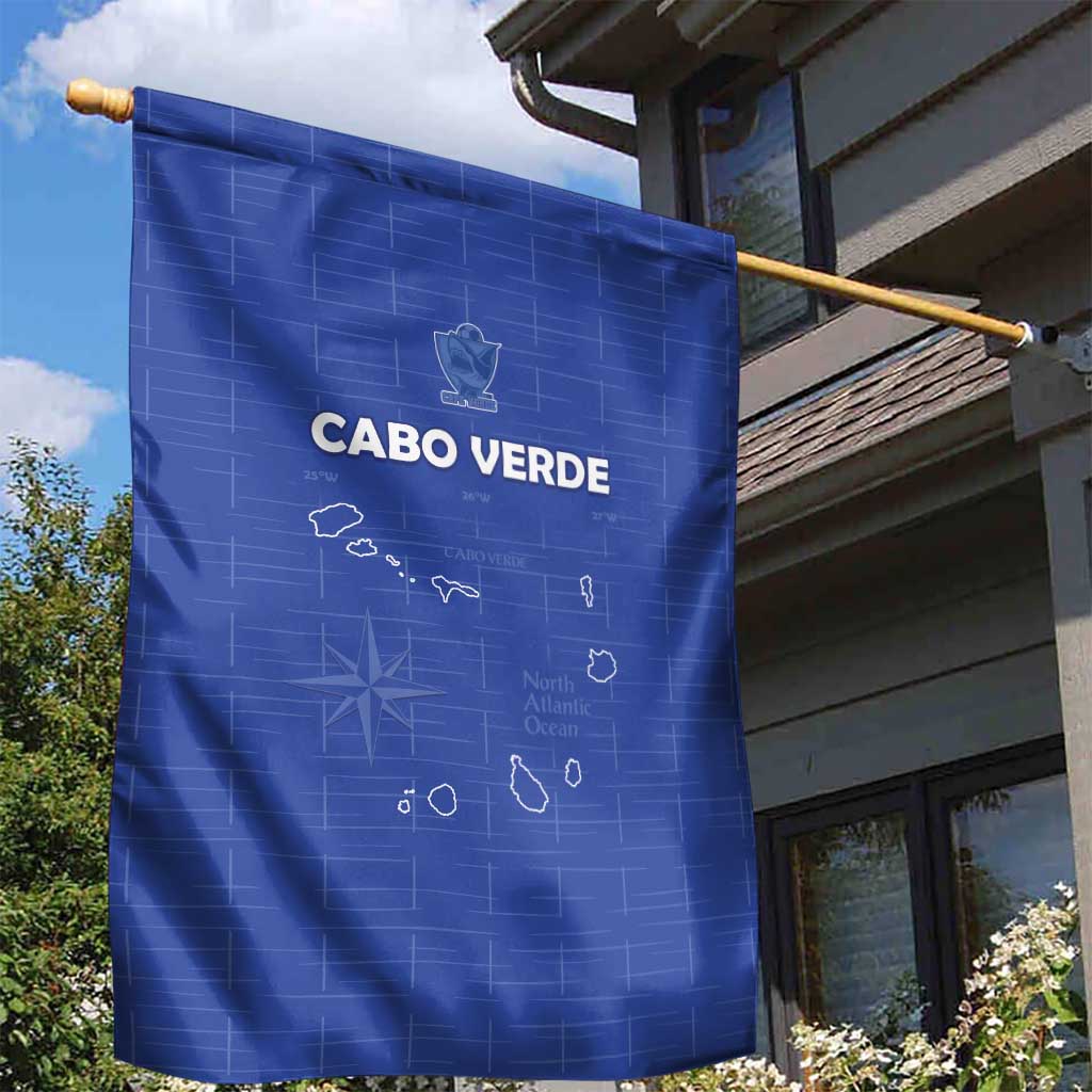 Cape Verde Football Garden Flag Come On Tubaroes Azuis - Blue - Wonder Print Shop