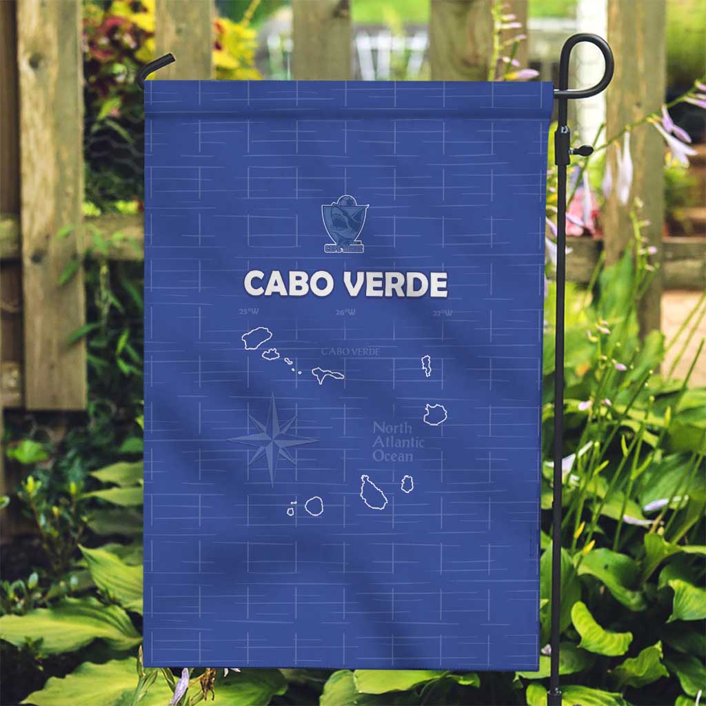 Cape Verde Football Garden Flag Come On Tubaroes Azuis - Blue - Wonder Print Shop