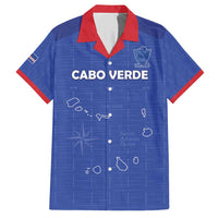 Custom Cape Verde Football Hawaiian Shirt Come On Tubaroes Azuis - Blue - Wonder Print Shop