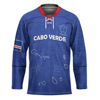 Custom Cape Verde Football Hockey Jersey Come On Tubaroes Azuis - Blue - Wonder Print Shop