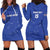 Custom Cape Verde Football Hoodie Dress Come On Tubaroes Azuis - Blue - Wonder Print Shop