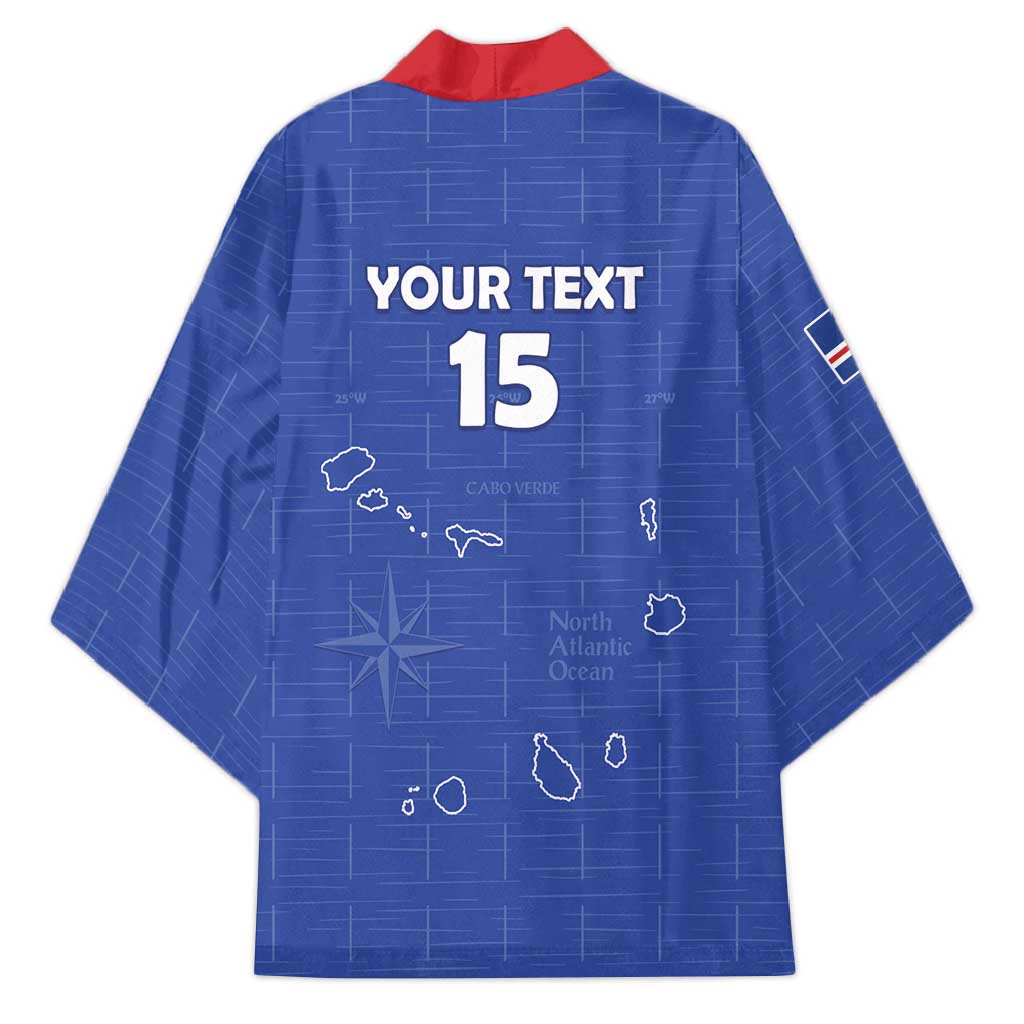 Custom Cape Verde Football Kimono Come On Tubaroes Azuis - Blue - Wonder Print Shop